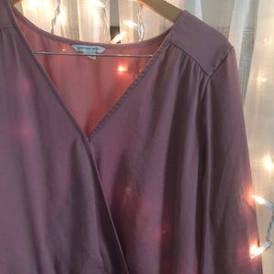 V neck mauve American Eagle dress
